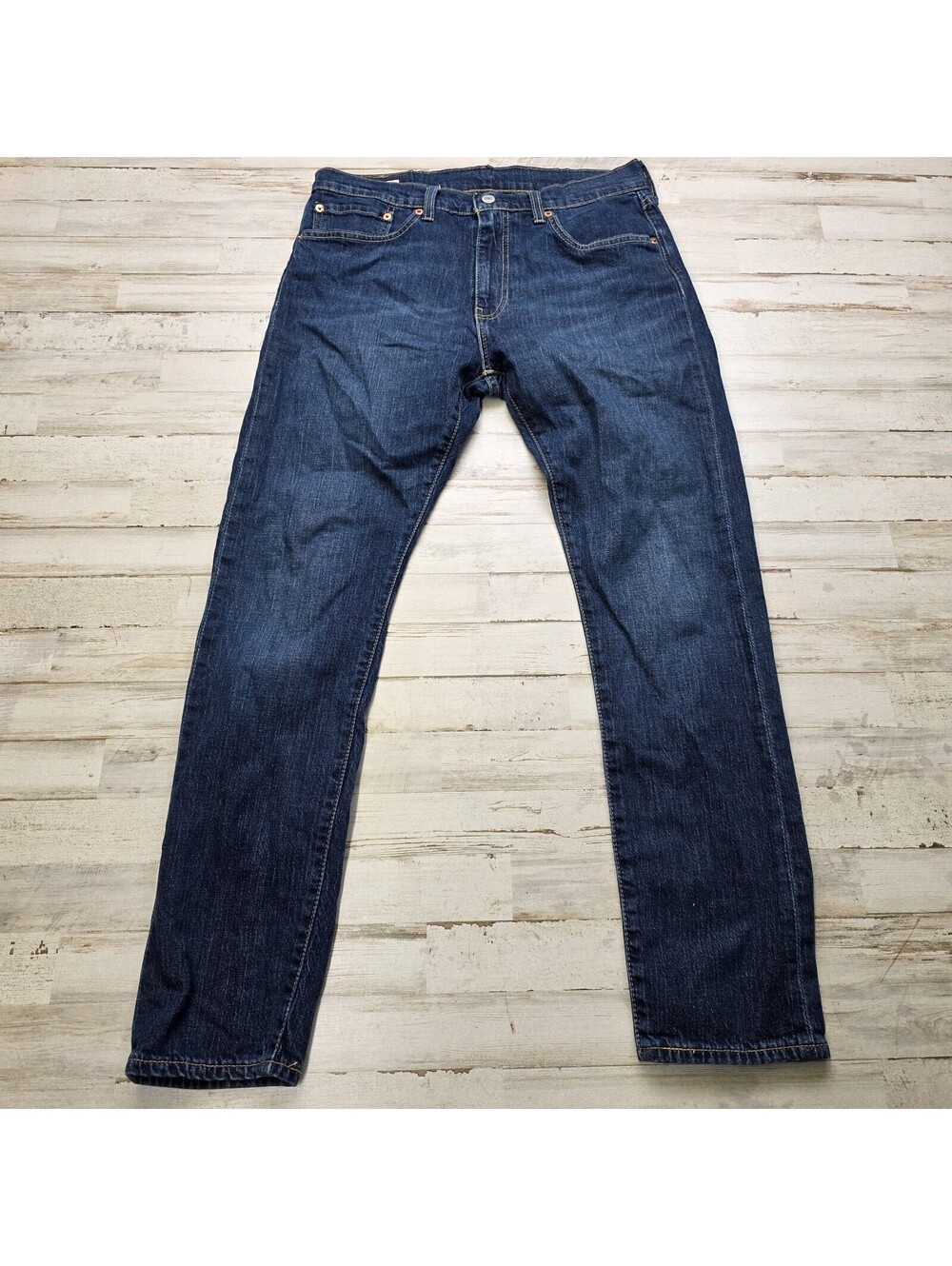 Levi's Premium 512 Slim Taper Jeans Men's 34x32 (30) Big E Dark Wash EUC